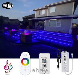 60M 50M 40M 30M 20M 10M 60LED/M Waterproof WiFi Music RGB LED Strip Light 12V