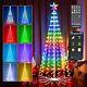 6FT 265LED Outdoor Christmas Tree, Color Change Prelit Smart Cone Christmas Tree