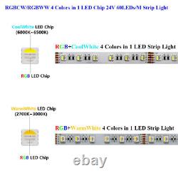 6M 12M 15M 18M 20M 30M RGBW 4 in 1 Blub WiFi Music Waterproof LED Tape Light 24V