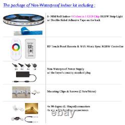 6M 12M 15M 18M 20M 30M RGBW 4 in 1 Blub WiFi Music Waterproof LED Tape Light 24V