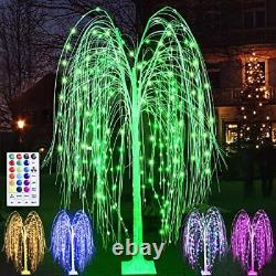 6ft Led Lighted Willow Tree St Patricks Decor Outdoor Color Changing Light Up We