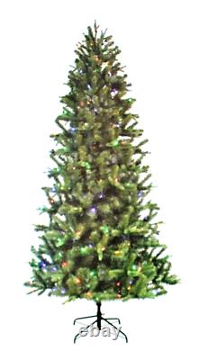7.5-ft Pre-lit Greenville Fir Slim Artificial Tree 350 Color Changing Led Lights