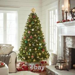 7.5 ft Wesley Spruce LED PreLit Artificial Christmas Tree with Color Changing Li
