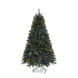 7ft Prelit 400 Color Changing LED Lights Valley Spruce Artificial Christmas Tree