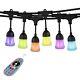 85FT Plug-in MultiColor/White LED Smart Wifi LED Outdoor String Lights Dimmable