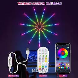 8x Firework LED Strip Light Dream Color RGB Smart Music Sync APP &Remote Control