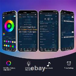 8x Firework LED Strip Light Dream Color RGB Smart Music Sync APP &Remote Control