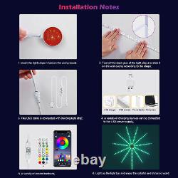 8x Firework LED Strip Light Dream Color RGB Smart Music Sync APP &Remote Control