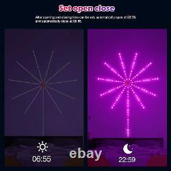 8x Firework LED Strip Light Dream Color RGB Smart Music Sync APP &Remote Control