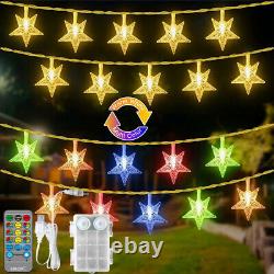 9M/15M 60/100LED Twinkle Stars String Lights Remote &Timer Dimmable Waterproof