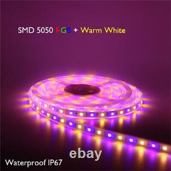 A Single Run of 20125FT RGBW WiFi Music Sync LED Strip Light Waterproof 12V PSU