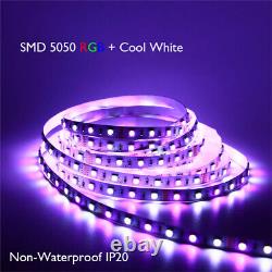 A Single Run of 20125FT RGBW WiFi Music Sync LED Strip Light Waterproof 12V PSU