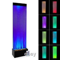 Alpine Corporation Freestanding Fountain 72X11X20 Bubble Color-Changing Led
