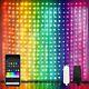 App-Controlled Color Changing Curtain Lights RGB String Lights 400 LED RGB-APP