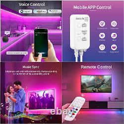 Apple HomeKit 1100FT Waterproof WiFi Music Sync RGB LED Strip Light Kit 12V PSU