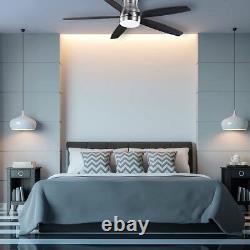 Ashby Park 60 in. Integrated White Color Changing LED Brushed Nickel Ceiling Fan