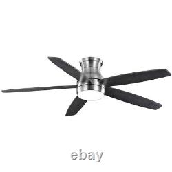 Ashby Park 60 in. Integrated White Color Changing LED Brushed Nickel Ceiling Fan
