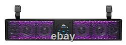 BOSS Audio BRT26RGB ATV UTV Sound Bar, 26 Wide, Fits 1.75 to 2 Bars RGB Light