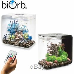 Biorb Flow 15 30 MCR LED Colour Change Black White Aquarium Fish Tank