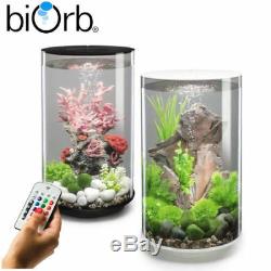 Biorb Tube 15 30 MCR LED Colour Change Clear Black White Aquarium Fish Tank