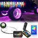 Bluetooth 4x15in Wheel Ring Accent Light LED RGB Multi Color Kit Red Brake Mode