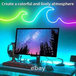 Bright 100ft RGB Neon Lighting Set Waterproof, Flexible & App Controlled