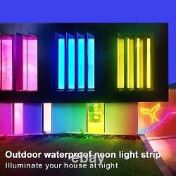 Bright 100ft RGB Neon Lighting Set Waterproof, Flexible & App Controlled