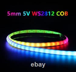 COB LED Strip Light Dream Color 5mm 5V WS2812B RGBIC Addressable For DIY Decor