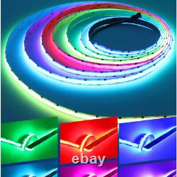 COB LED Strip Lights WS2811 RGB IC Addressable Dream Pixel Color Tape DIY Decor