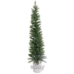 Celebrations 5 ft. Slim LED 100 ct Diamond Potted Color Changing Entrance Tree