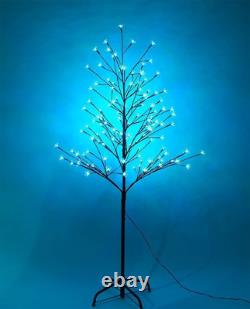 Cherry Blossom Lighted Tree 5 Feet, RGB with Remote Control, 16 Color-Changing M