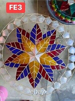 Christmas Capiz Parol LED Lantern Filipino 2024 FE03 size 24 US Seller