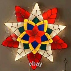 Christmas Capiz Parol LED Lantern Starlight 19 and 24 inch