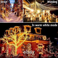 Christmas Lights Color Changing 1000 LED 403ft String Warm White to Multicolor