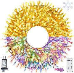 Christmas Lights Outdoor 250FT 750 LED String Lights with Ring Connector