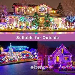 Christmas Lights Outdoor 250FT 750 LED String Lights with Ring Connector