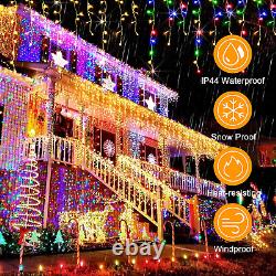 Christmas Lights Outdoor 640 LED 65FT 11 Modes & Memory Function Color Changing