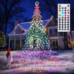 Christmas Tree-10Ft 404 LED, Remote Controll Iron Pole Waterfall Holiday Tree