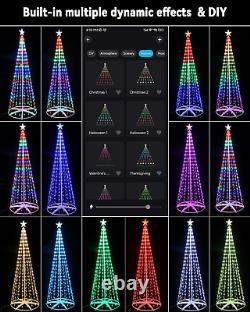 Christmas Tree Star Lights 8.2FT 406LED Smart Color Change Christmas Lights with