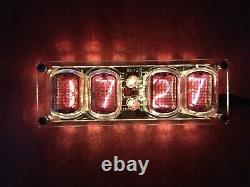 Clock with nixie tubes in-12a in-12b USA warehouse LED backlight Tubes included