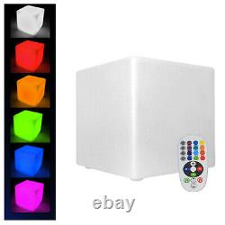 Cocktail 16 LED Cube Chair Color-Changing LED Lighting Decor Stool Night Stand