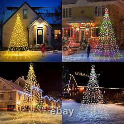 Color Changing Christmas Tree Lights 10Ft 404 LED with 7.08 Topper, Remote Co