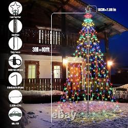 Color Changing Christmas Tree Lights 10Ft 404 LED with 7.08 Topper, Remote Co