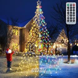 Color Changing Christmas Tree Lights 10Ft 404 LED with 7.08 Topper, Remote Co