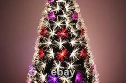 Color Changing Fiber Optic Christmas Tree With Multi-color LED Lights Pre-lit