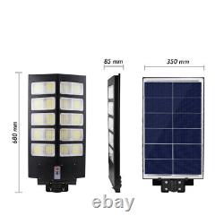 Color Changing LED Solar Street Light Dusk-to-Dawn Outdoor PIR Road Lamp withTimer