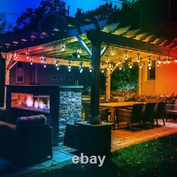 Color Changing LED String Lights with Remote Outdoor/Indoor 48 Ft. Edison Bulb