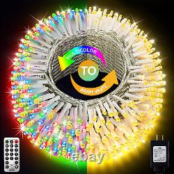 Color Changing Outdoor Christmas Lights 328Ft 720 LED Twinkly Fairy Lights wit
