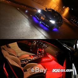 Color Changing Under Car Truck Boat Underglow 12 Tube Lights Wide Angle LED