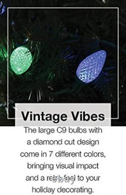 Color Effects 50-Count 32.67-Ft Multi-Function Color Changing C9 LED Plug-In Ind